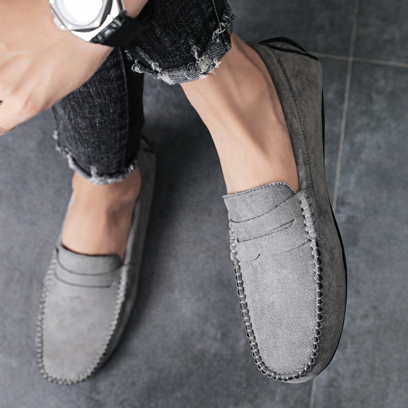 Trend Suede Men Casual Shoes Breathable Comfort Slip-on Mens Driving Shoes Fashion Men Lazy Shoes Luxury Brand Loafers Moccasins