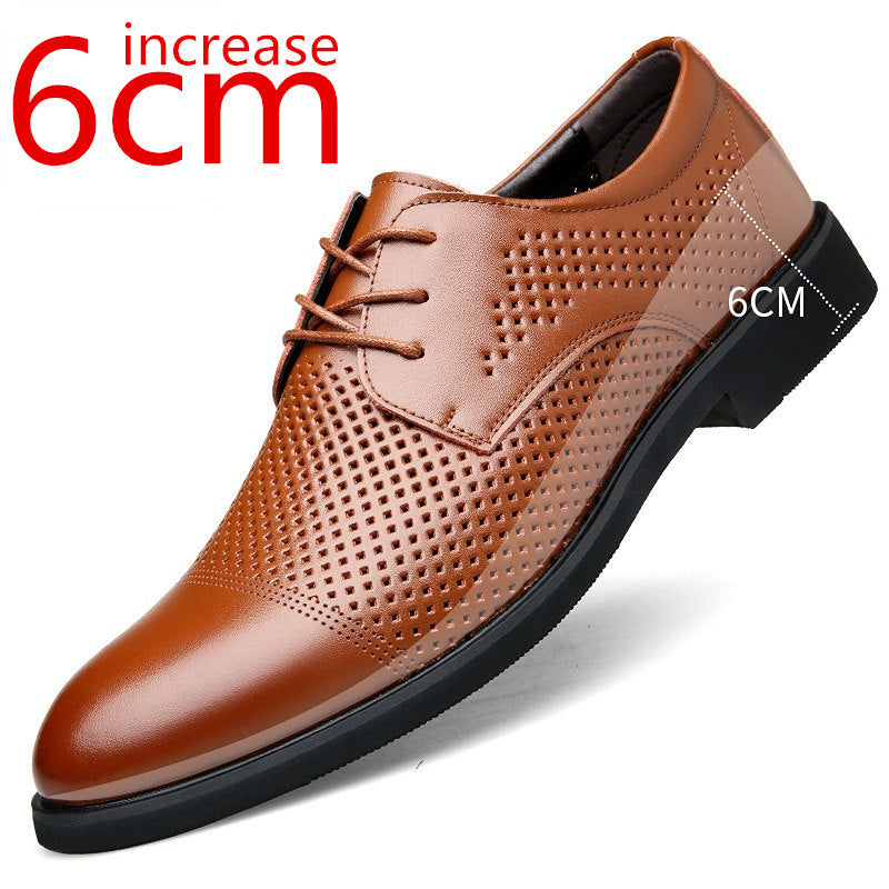 Height Increasing Shoes Men Taller Elevator 6CM Invisible Insole for Daily Men's Heighten Increased Wedding Oxfords Office Male - Sun Studio