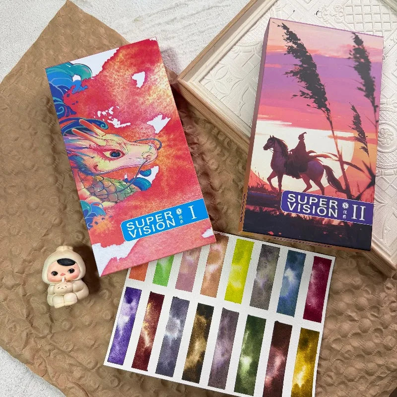 New SuperVision Layered Color Watercolor Pigment 16 Colors 0.5/1/2ML Portable Watercolor Packaging Student Painting Art Supplies - Sun Studio