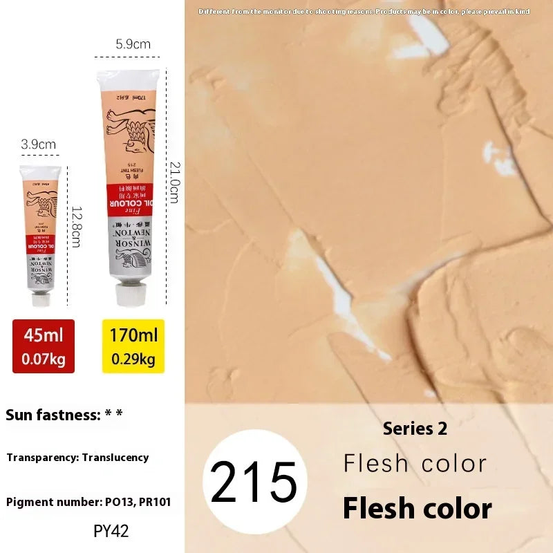 45ml Oil Paint Transparent Tube Fast Drying White Gold Silver Professional Color Painting Supplies For Artists Student Beginners