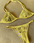 SEAURAL 2025 New Braided Rope Bandage Stripes Brazilian Bikini Swimwear Women's Swimsuit Two Piece Set Female Sexy Beachwear - Sun Studio