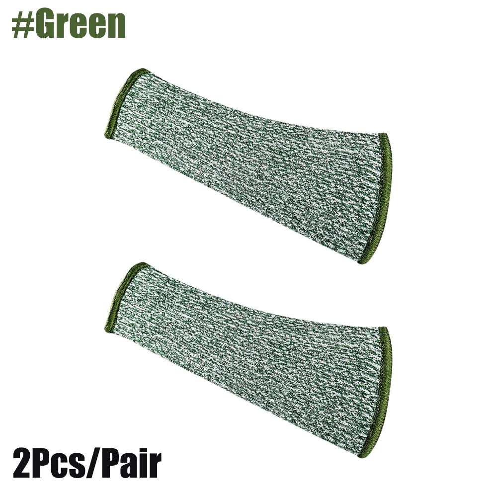 1Pair Level 5 HPPE Cut Arm Sleeve,Cut Resistant Thumb Protector Sleeves,Resistant  Anti-Puncture Work Protection Arm Sleeve - Sun Studio