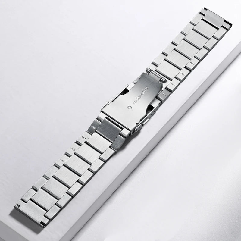 ADDIESDIVE Metal Strap 22mm Classic Quick Release Stainless Steel Strap Luxury Watches Replacement Accessories Universal Straps - Sun Studio