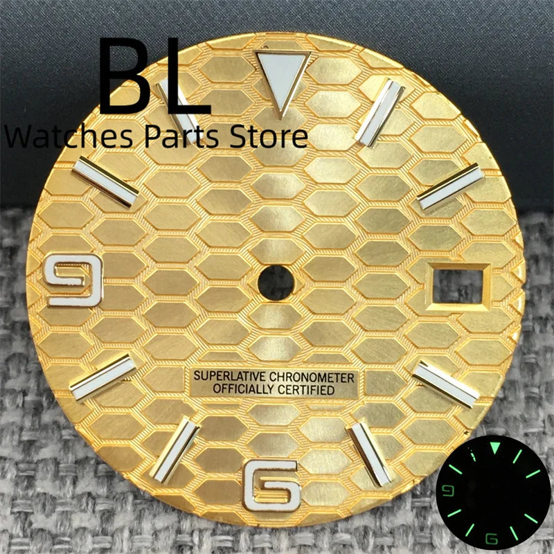 BLIGER 36mm40mm High Quality Silver BLand-DwelweMen's Watch Case For NH35 Movement Watch Parts Sapphire Glass 10BAR Watches Box - Sun Studio