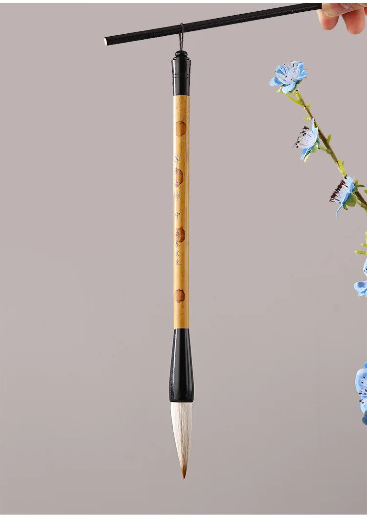 7/11Pcs Chinese Calligraphy Brush Set Kanji Japanese Sumi Painting Drawing Artist Writing Brushes With Roll-up Bamboo Pen Bag - Sun Studio