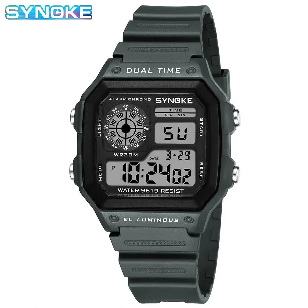 SYNOKE Military Digital Watches Men Sports Luminous Chronograph Waterproof Male Electronic Wrist Watches Relogio Masculino - Sun Studio