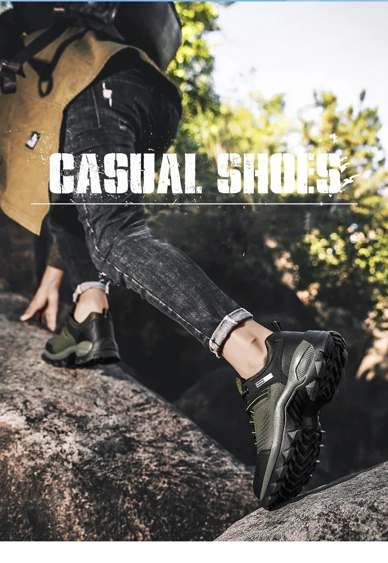 Men Boots Outdoor Sneakers Men Shoes 2025 New Fashion Male Casual Footwear Comfortable Tenis Masculino Botas Men Sneakers Shoes - Sun Studio