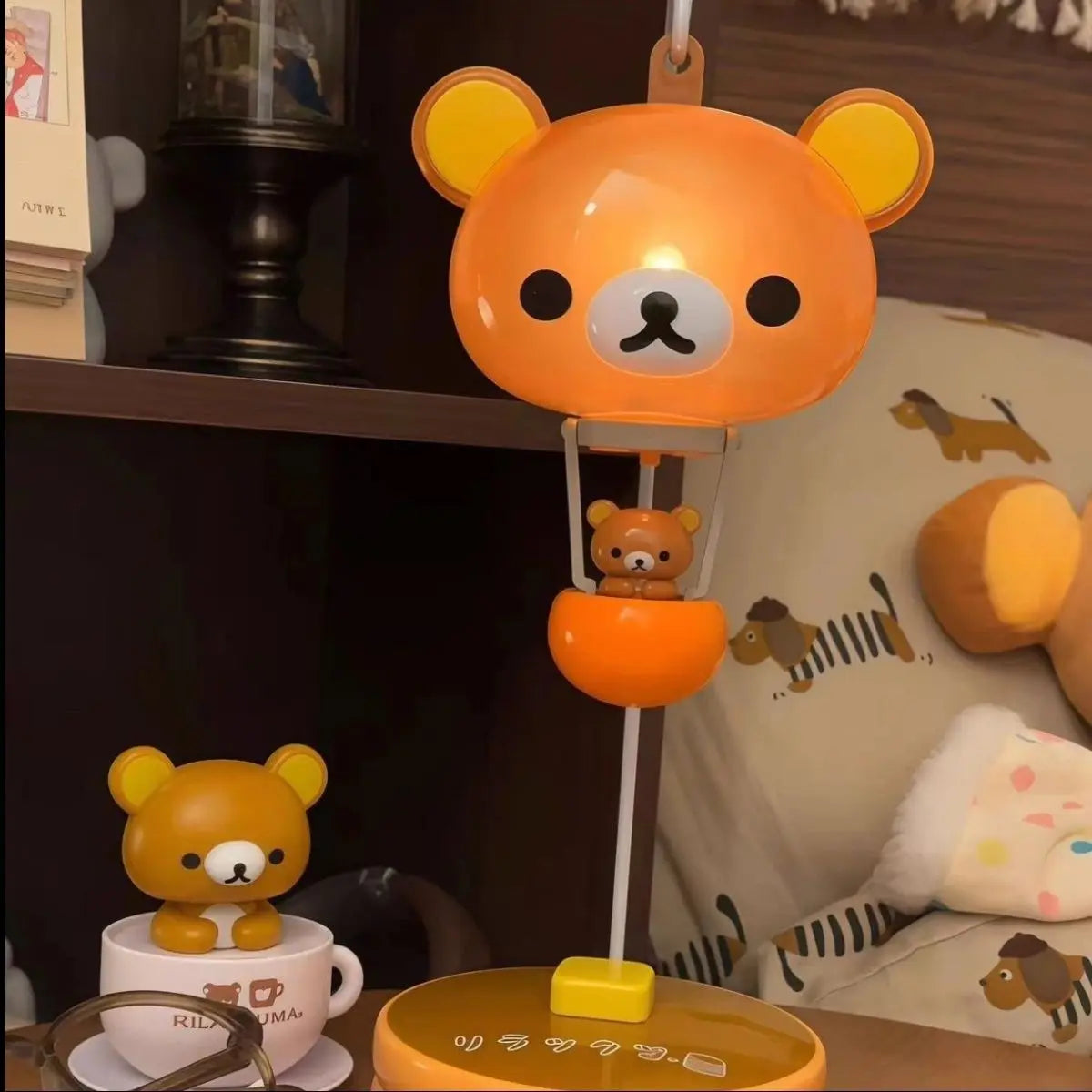 Rilakkuma Balloon Light Cute Sanx Forest Decorative Balloon Lamp Cartoon Night Light Relaxing Bear Theme Creative Home Decor - Sun Studio