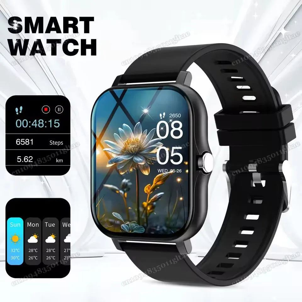 Smart Watch For Android IOS Watches 2.01inch HD Display Bluetooth Call Message Alert Music Sports Mode Smartwatch Men Women Gift - Sun Studio
