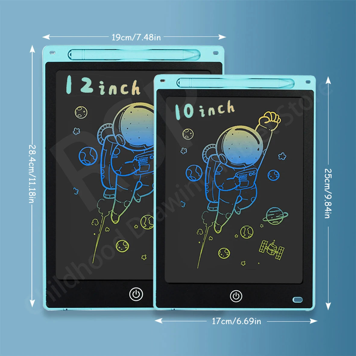 16/12/10/8.5/8.2/6.5/4.5inch LCD graphic tablet,color drawing tablet,3 4 5 6 7 8years kids birthday gifts/Christmas/travel toys - Sun Studio