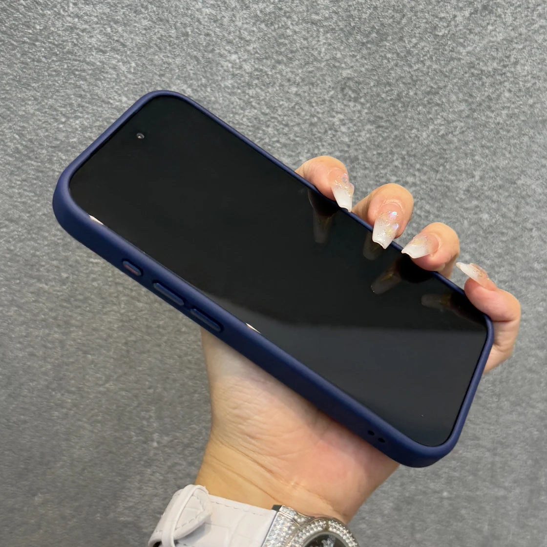 Luxury Orange Matte Transparent Phone Case For iPhone 17 Pro Max 17Pro 17 Metal Buttons Skin Feel Shockproof Protective Cover - Sun Studio
