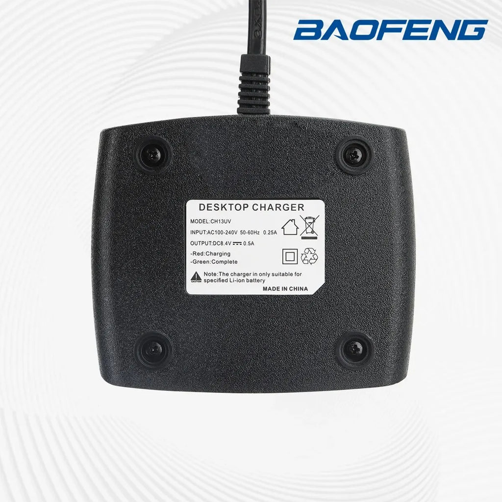 Baofeng UV 13 Battery Charger For Walkie Talkie UV K5M UV K5 Plus UV 8R Base Desktop Charger Station Two Way Radio Accessories - Sun Studio