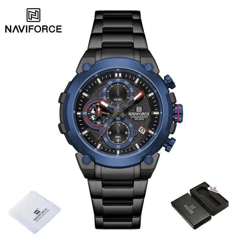 NAVIFORCE Men's Watches Top Luxury Original Quartz Wrist Watch for Men Chronograph Calendar Waterproof Man Watch Relojes Hombre - Sun Studio