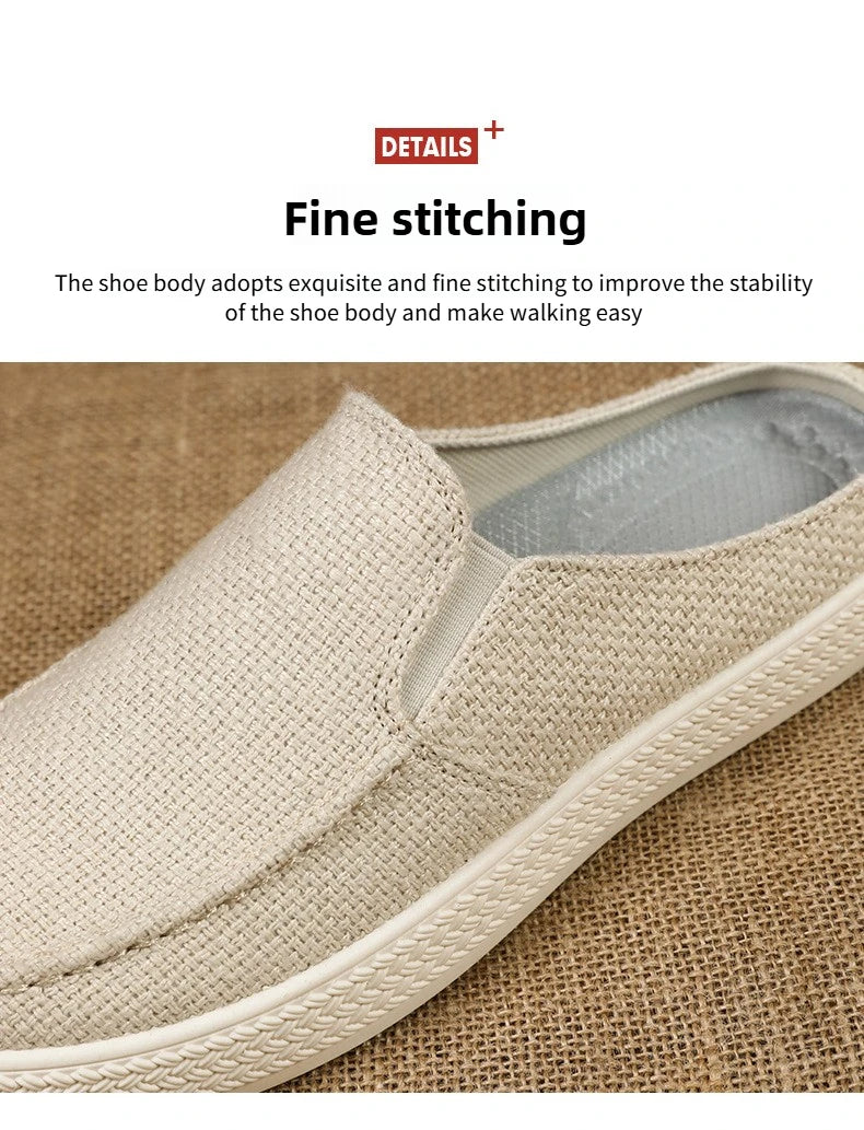 Half Slipper Man Shoes Summer Breathable Casual Comfortable Wearing Outside Slippers At Home Men's Shoes Free Shipping Shoes - Sun Studio