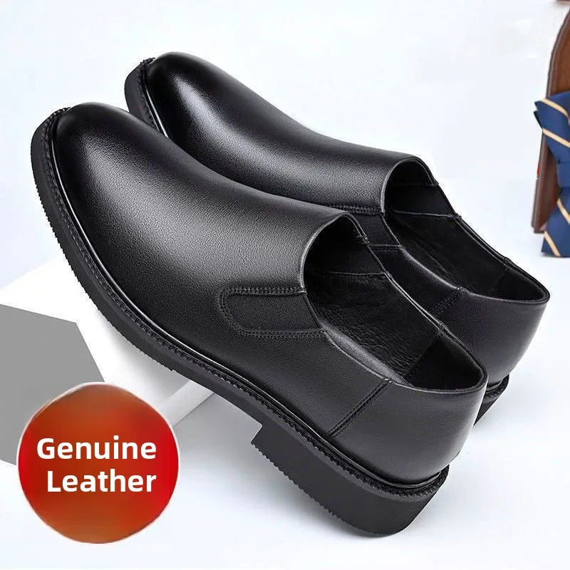 First-Class Military Leather Shoes Casual Business Men's Soft Bottom Shoes All Cowhide Special Offer Clearance Sale - Sun Studio