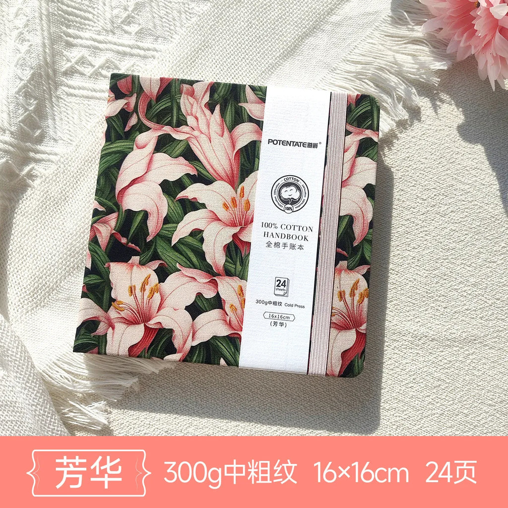 POTENTATE Watercolor 100% Cotton Paper Pad 24 Sheets10x10cm/9x14cm/13x19cm Artists Beginners Watercolor Sketchbook Drawing Paper - Sun Studio