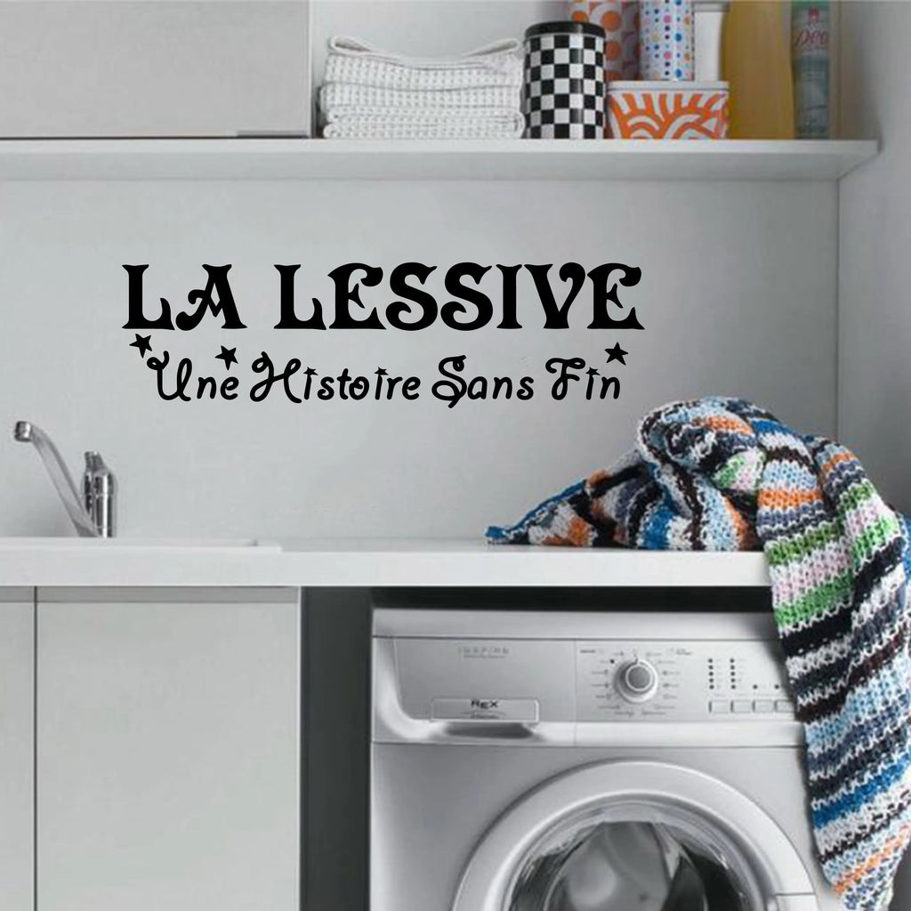 1 pc Laundry room New Wall Decal Art Vinyl Stickers For Home Decor Living Bedroom Decoration Accessories Murals - Sun Studio