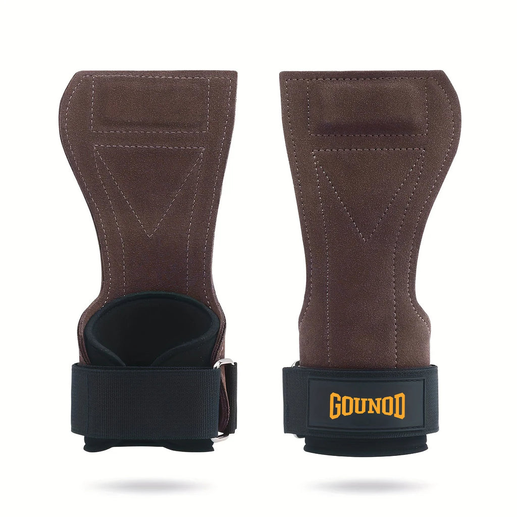 2pc/1Pair GOUNOD Gym Grip Cowhide Palm Protector Weightlifting Gymnastics Exercise Glove Grip Fitness Training Equipment - Sun Studio