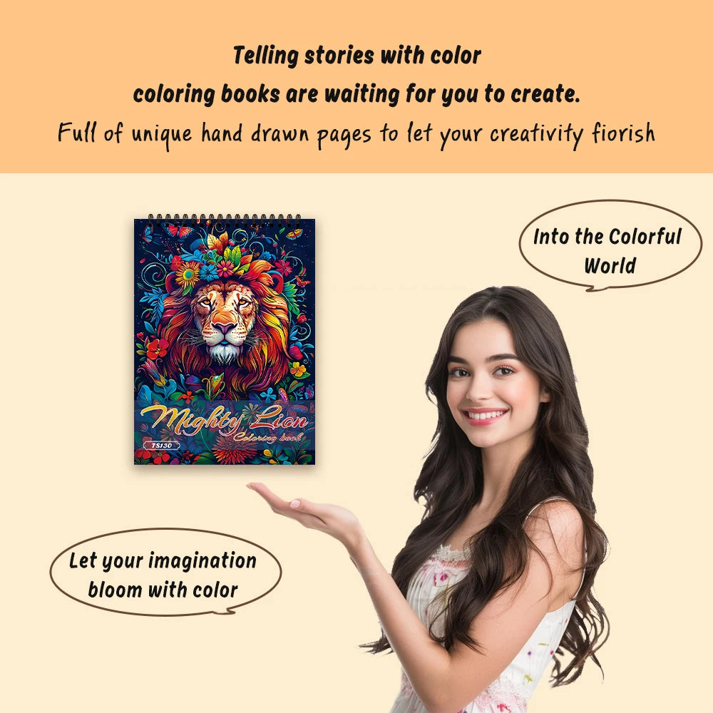 30 Sheets Stress Relief Coloring Book, 11.2x 8.3in,100gsm Thick Paper, Spiral Bound, Halloween Gift, Christmas Gift Option