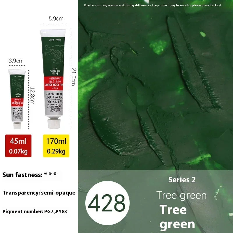 45ml Oil Paint Transparent Tube Fast Drying White Gold Silver Professional Color Painting Supplies For Artists Student Beginners