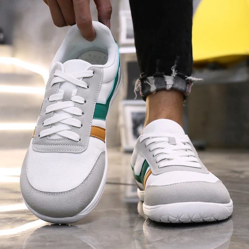 Men's Wide Toe Box Barefoot Shoes Minimalist Sports Shoes with Zero Drip Soles The Best Breathable Mesh Designer Men's Running - Sun Studio