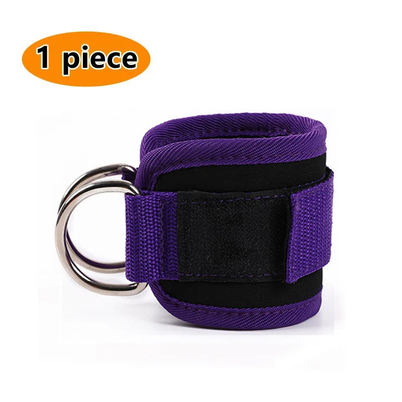 Gym Ankle Straps Double D-Ring Adjustable Neoprene Padded Cuffs Ankle Weight Leg Training Brace Support Sport Safety Abductors - Sun Studio
