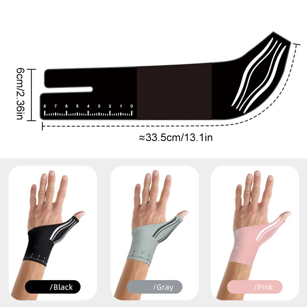 1PCS 2-in-1 Ultra-Thin Thumb & Wrist Brace - Adjustable Compression for Carpal Tunnel, Trigger Thumb, Tendonitis & Ulnar Support - Sun Studio