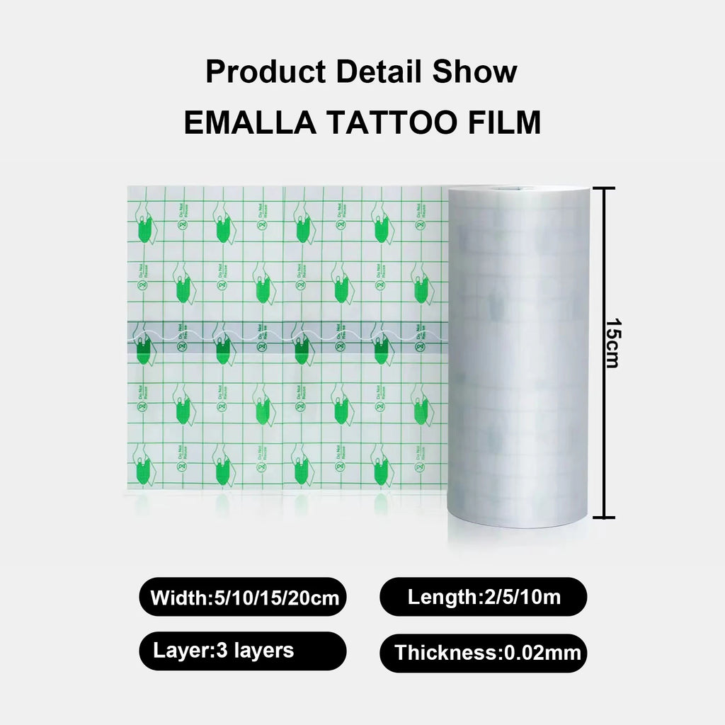 10/5/2M Waterproof Tattoo Film PU Tape Aftercare Protective Skin Healing Tattoo Adhesive Repairing Bandages Tattoo Accessories - Sun Studio