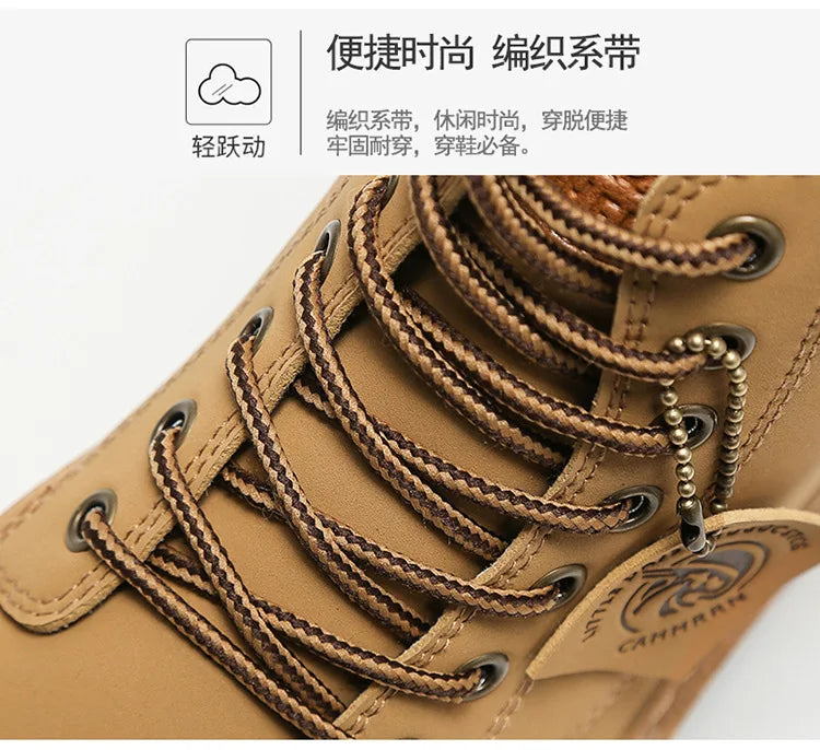 Men's Designer Motorcycle Boots Fashion Comfortable High Top Platform Work Boots Winter Hot Selling Mens Green Hiking Boots 2026 - Sun Studio