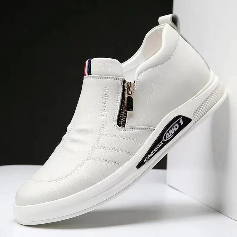 Casual Leather Shoes Men Loafers Trend Brand Business Shoes Autumn Slip on Flat Man Sneakes Comfortable Moccasins Zapatos Hombre - Sun Studio