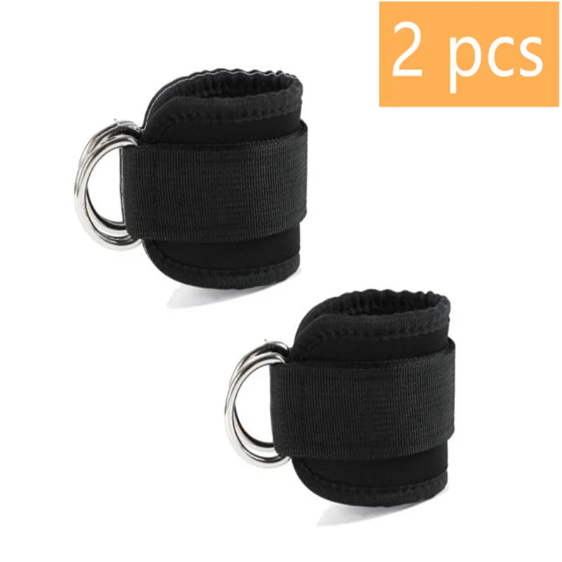 1/2/4 Pcs Cable Ankle Straps Double D-Ring Ankle Cuffs For Gym Workouts Glutes Legs Strength Training Support Sport Abductors - Sun Studio