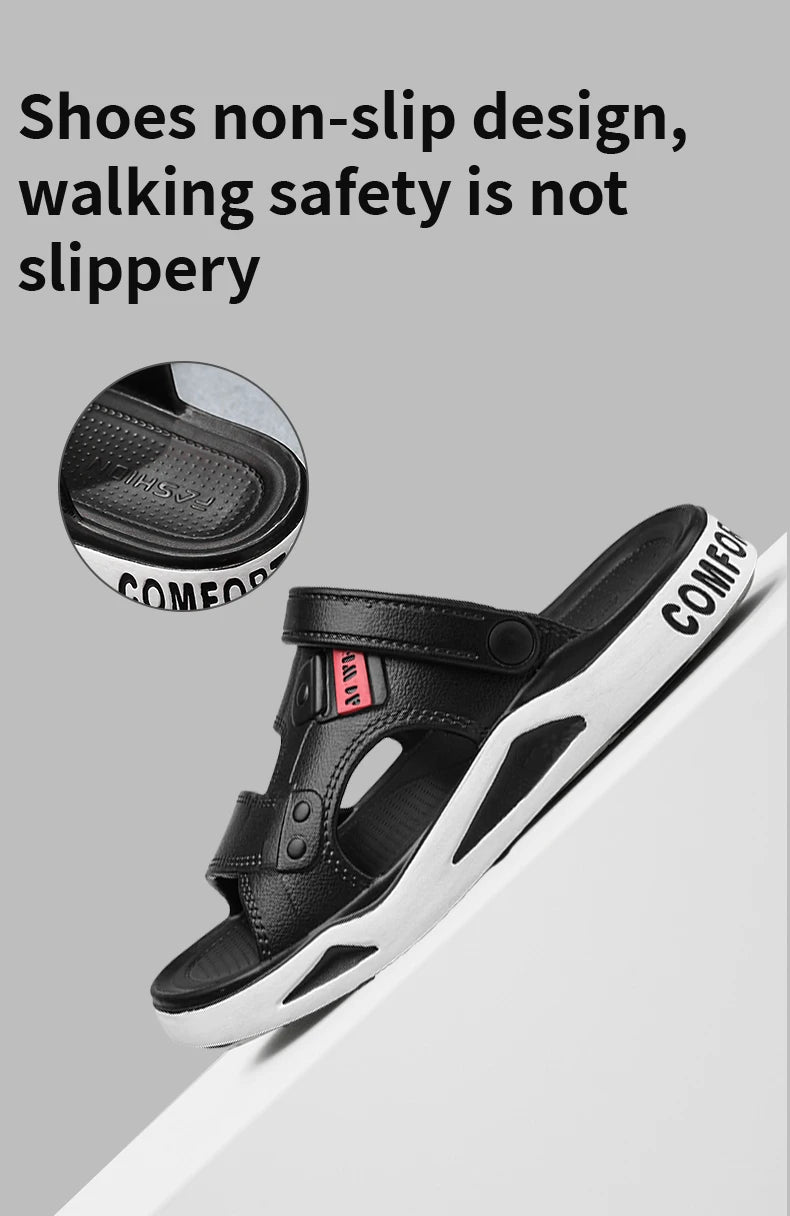 Men's Slippers Summer New Sandals EVA Light Adult Thick-soled Beach Shoes Non-slip Open-toe Sandals for Outdoor - Sun Studio
