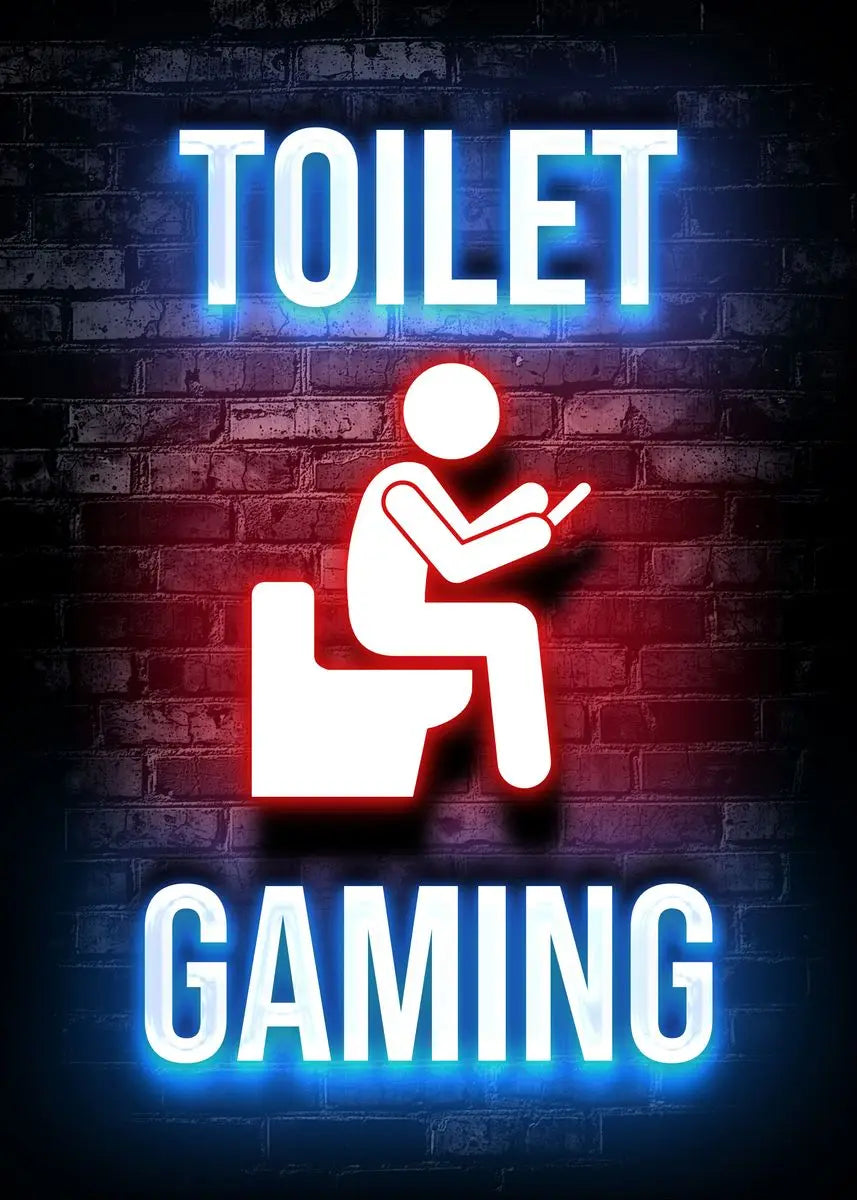 Gaming Gamer Quotes Neon Poster Vintage Gamepad Symbol Quote Canvas Painting Wall Art for Game Room Home Club Decor Mural - Sun Studio
