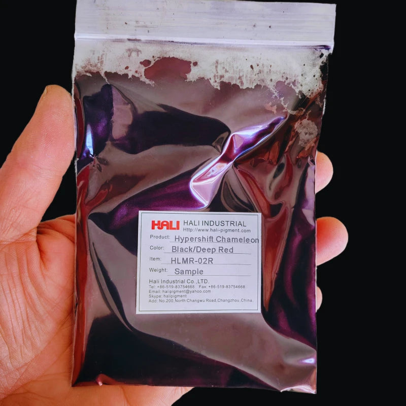 1G/Jar Super Chameleon Automotive Paint Pigment Powder Hypershift Chameleon Pigment Colorshift Blue/Red/Purple Item:HLMR-46