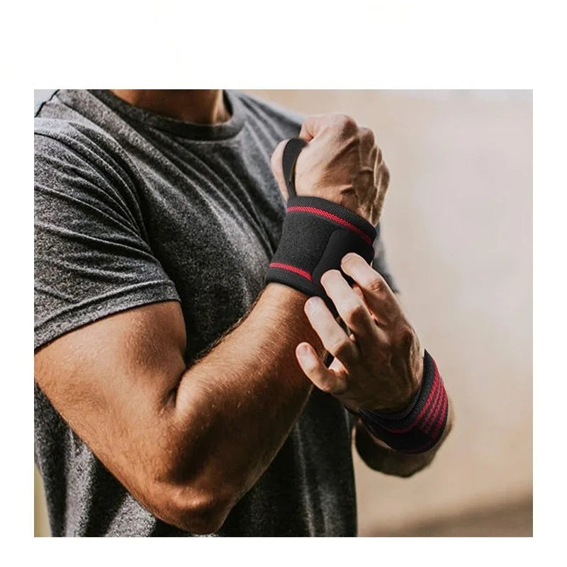 1Pcs Wristband Wrist Support Brace Straps Extra Strength Weight Lifting Wrist Wraps Bandage Fitness Gym Training Sports bandage - Sun Studio