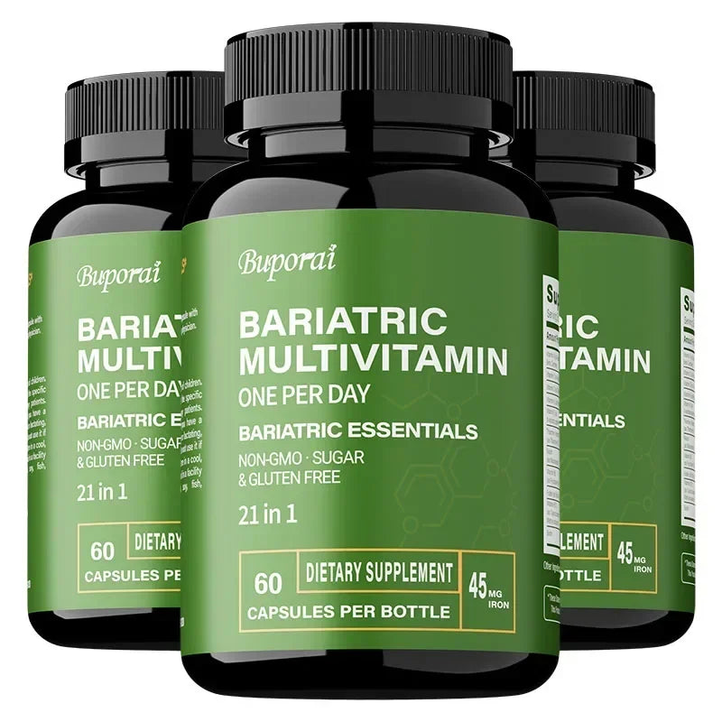 Bariatric Multivitamin Supplement - Helps Improve Joint Flexibility, Maintaining Energy Levels, Promote Bone and Overall Health - Sun Studio