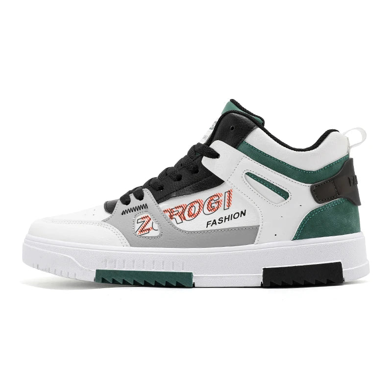 Men's Skate Board Shoes High Top Students Leisure Sports Shoes Breathable Non-slip Shoes Fashion High Top Sneakers for Men Men