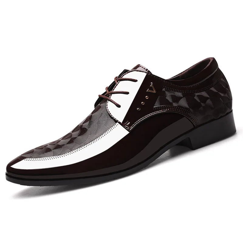 Oxfords Leather Men's Shoes Casual Dress Men Lace Up Breathable Formal Office for Man Big Size 38-48 Flats 2024 - Sun Studio