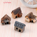 2pcs House Fantasy Miniatures Tiny Landscape Cottage Resin craft ornament Mini Figurines Moss Terrarium Decor - Sun Studio