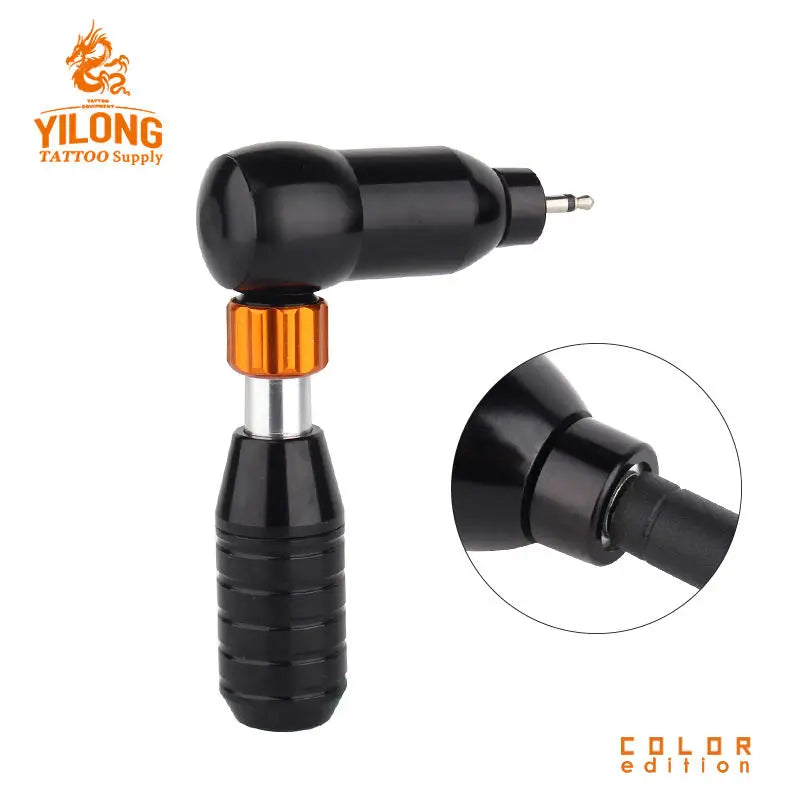 YILONG Professional L-shaped Tattoo Gun Adjustable Rotary Pen Motor Hybrid Tattoo Machine With RCA Tattoo Tools - Sun Studio