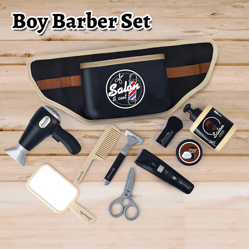 Kids Hair Styling Toys Pretend Hair Salon Shaving Set Fashion Makeup Set Toy For Birthday Party Dress up Game Gift - Sun Studio