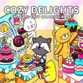 COZY DELIGHTS Cute & Comfy Coloring Book for Adults Cute Drawing Book Perfect Gift for Party and Birthday - Sun Studio
