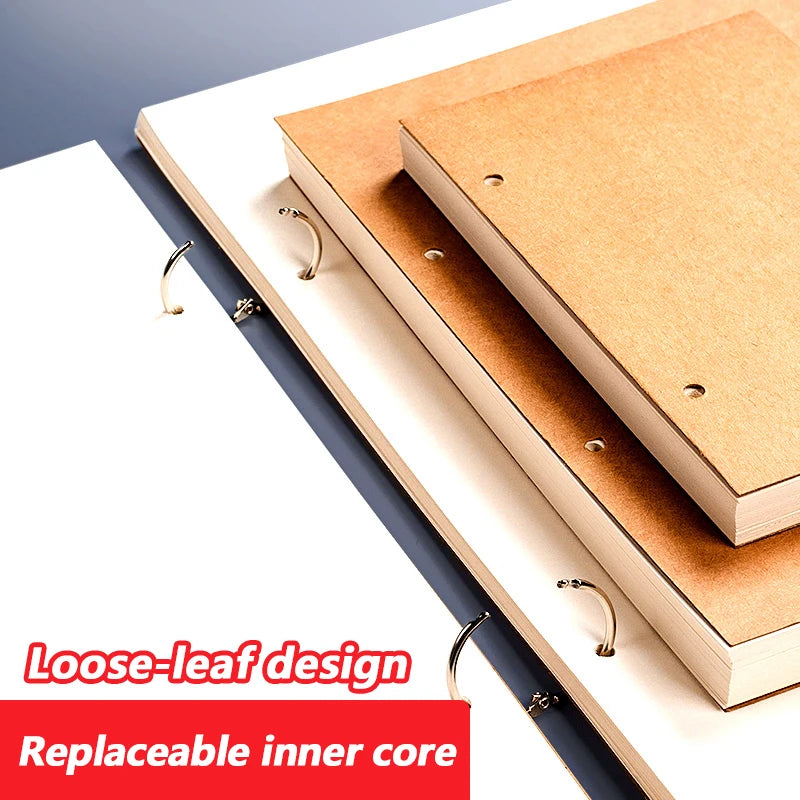 A4/A5/8K/16K/32K Sketchbook Detachable Think Paper Notebook for Painting DIY Creative Pratice Drawing Book Art School Supplies - Sun Studio