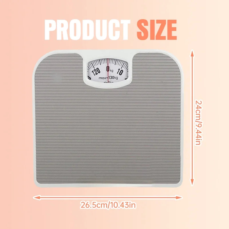 Weighing Scale Mechanical Body Weight Home Portable Precision Durable Body Scale Non-Slip Leather Pad Bathroom Waterproof - Sun Studio