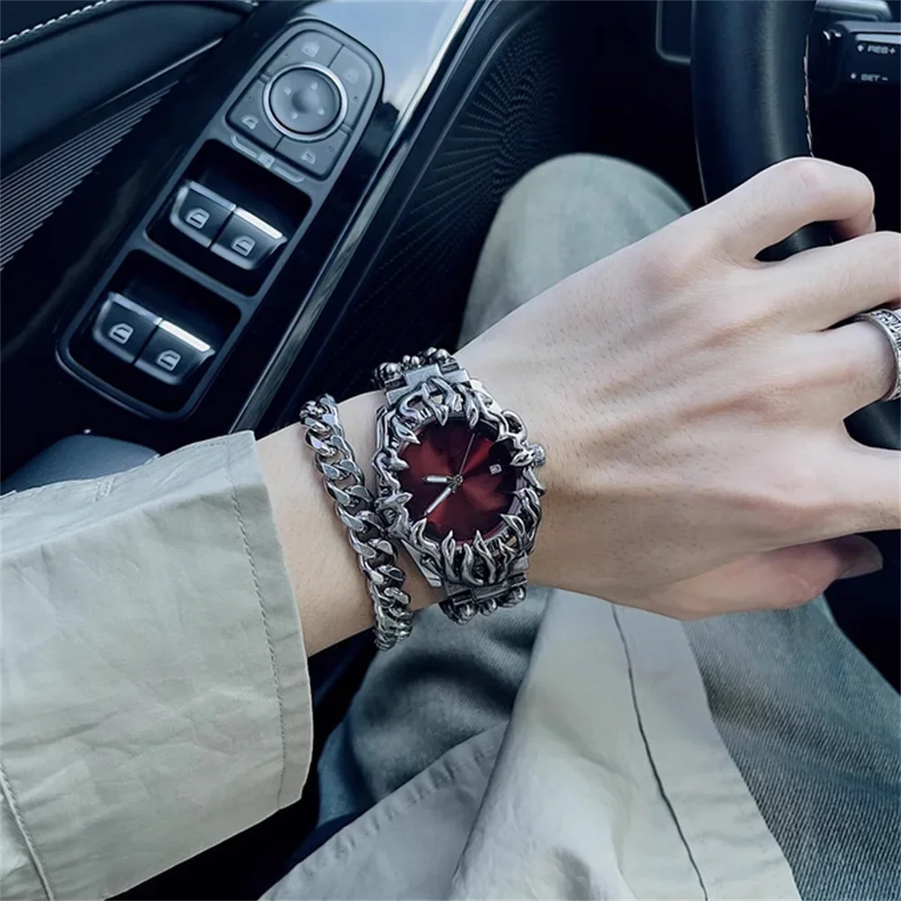 fashion heterosexual claw watch alabaster style retro Y2K European American watches special shaped advanced ins niche watches - Sun Studio