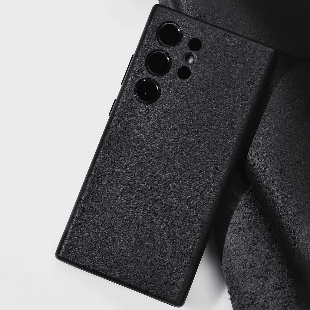 Real Pure S24 Ultra Thin Leather Case for SAMSUNG Galaxy S24 Ultra Case Colorful Official Original Design Cover - Sun Studio