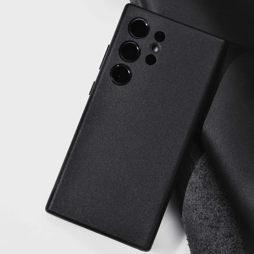 Real Pure S24 Ultra Thin Leather Case for SAMSUNG Galaxy S24 Ultra Case Colorful Official Original Design Cover - Sun Studio