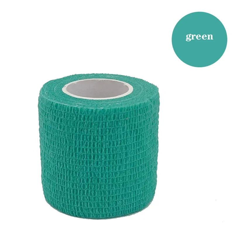 1/6pcs 5cmx4.8m Disposable Tattoo Bandage Sport Wrap Tape Self Adhesive Elastic Bandage Colors Tape Tattoo Accessories