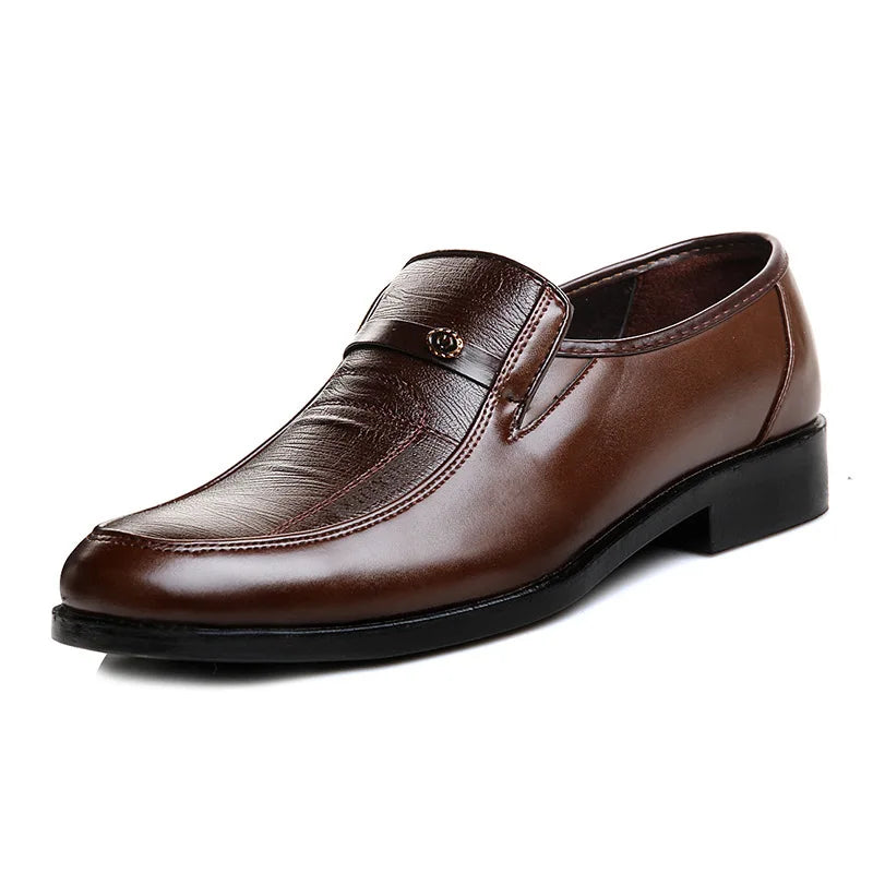 2024 New Leather Shoes for Men High Quality Business Men Dress Shoes comfortable Flats Oxford Breathable Men Party Wedding Shoes - Sun Studio