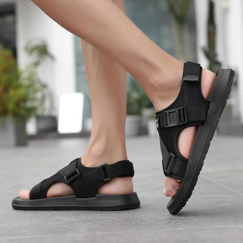 Casual Versatile Trendyy Roman Sandals Non-slip Wear-resistant High-looking Sandals Outdoor Casual Slippers Indoor Sandals Women - Sun Studio